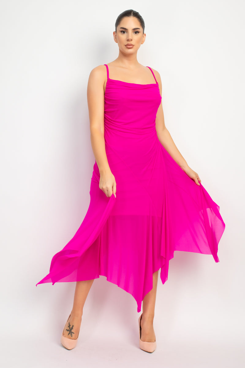 Fuchsia Mesh Dress