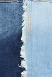 Colorblock  (Two Tone) Princess Sleeve Jean Jacket - Plus & Regular  at