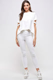 White High Low Top
