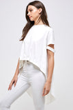 White High Low Top