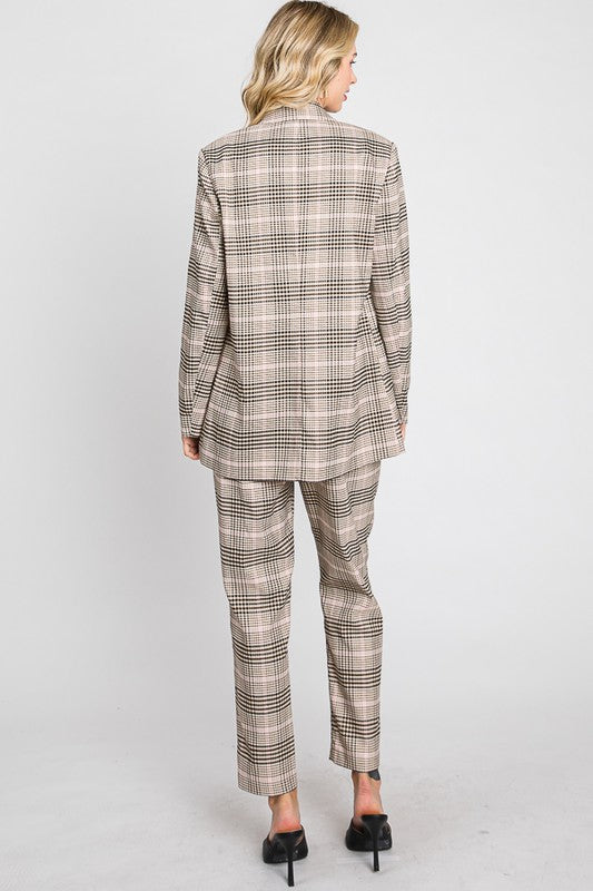 Plus Plaid 3 Piece Suit