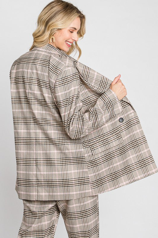 Plus Plaid 3 Piece Suit