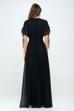 Black Chiffon Elegant Maxi - Fully Lined