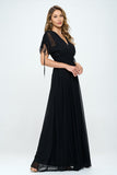Black Chiffon Elegant Maxi - Fully Lined