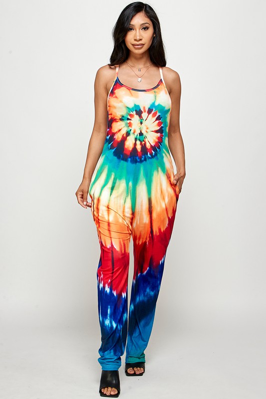 Tie Dye Harem Jumpsuit
