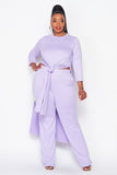 Lavender Tunic & Pants Sets - Plus Size