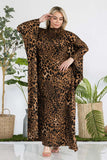 Leopard Batwing Dress - Plus