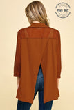 Rust Orange Jacket Mesh Sleeves