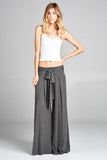 Gray Palazzo Pants- Plus