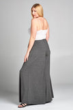 Gray Palazzo Pants- Plus
