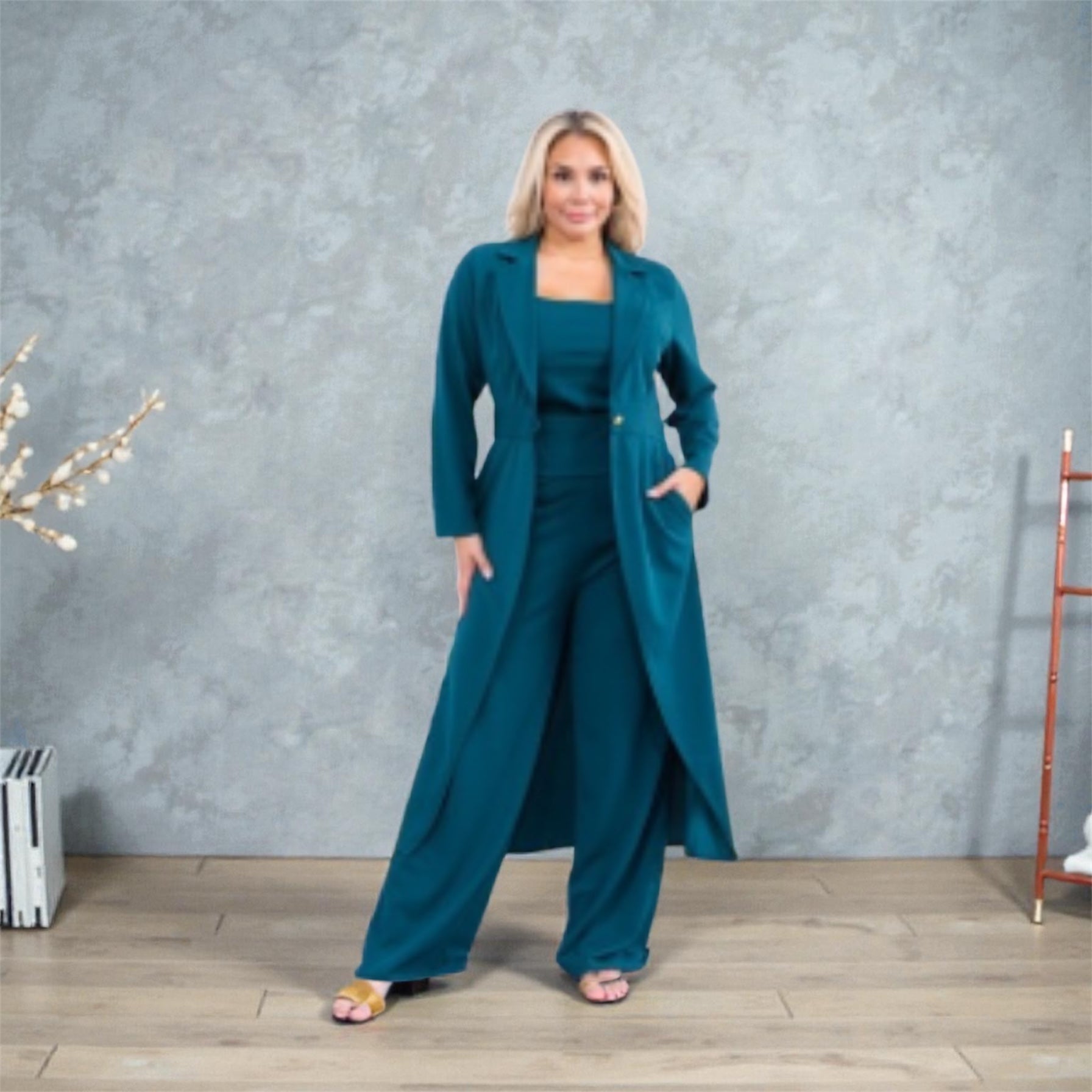 3 Piece Green Suit