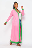 Pink & Green Duster -Regular Sizes