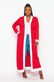 Red & White Duster - Plus