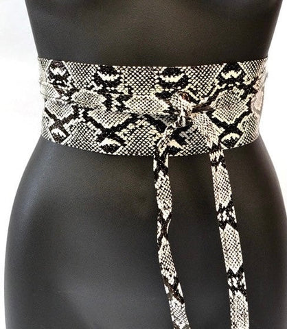 Kimono Belt - Leopard and Snake Print
