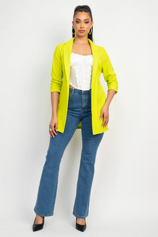 Neon Yellow Pant Suit