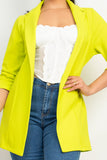 Neon Yellow Pant Suit