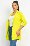Neon Yellow Pant Suit