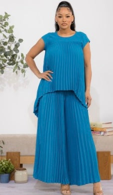 Black Accordion Pants Set