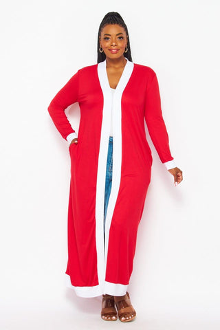 Red & White Duster - Plus