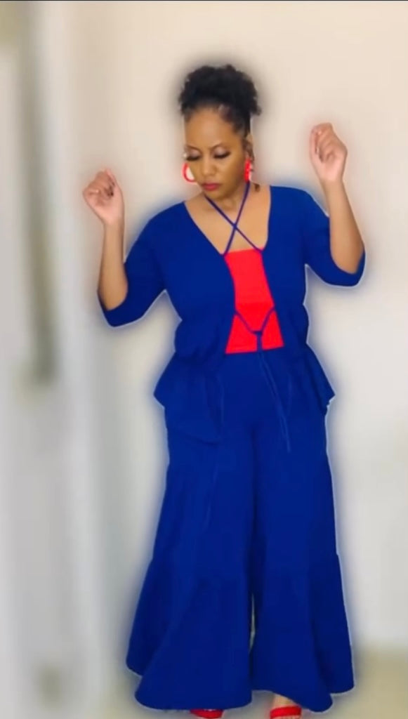 Layered Bell Bottom Sets - Plus & Regular Sizes - Pink or Blue