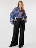 Black High Waist Wide Leg Pants