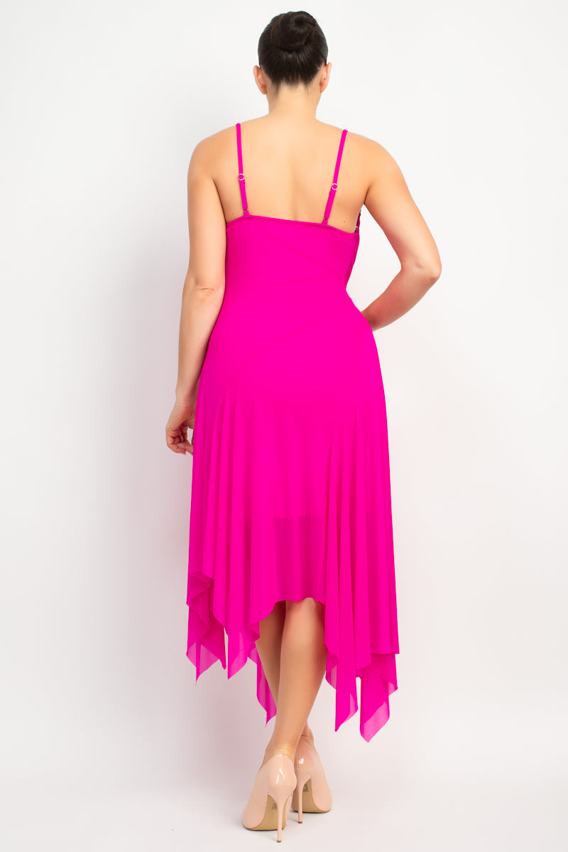 Fuchsia Mesh Dress