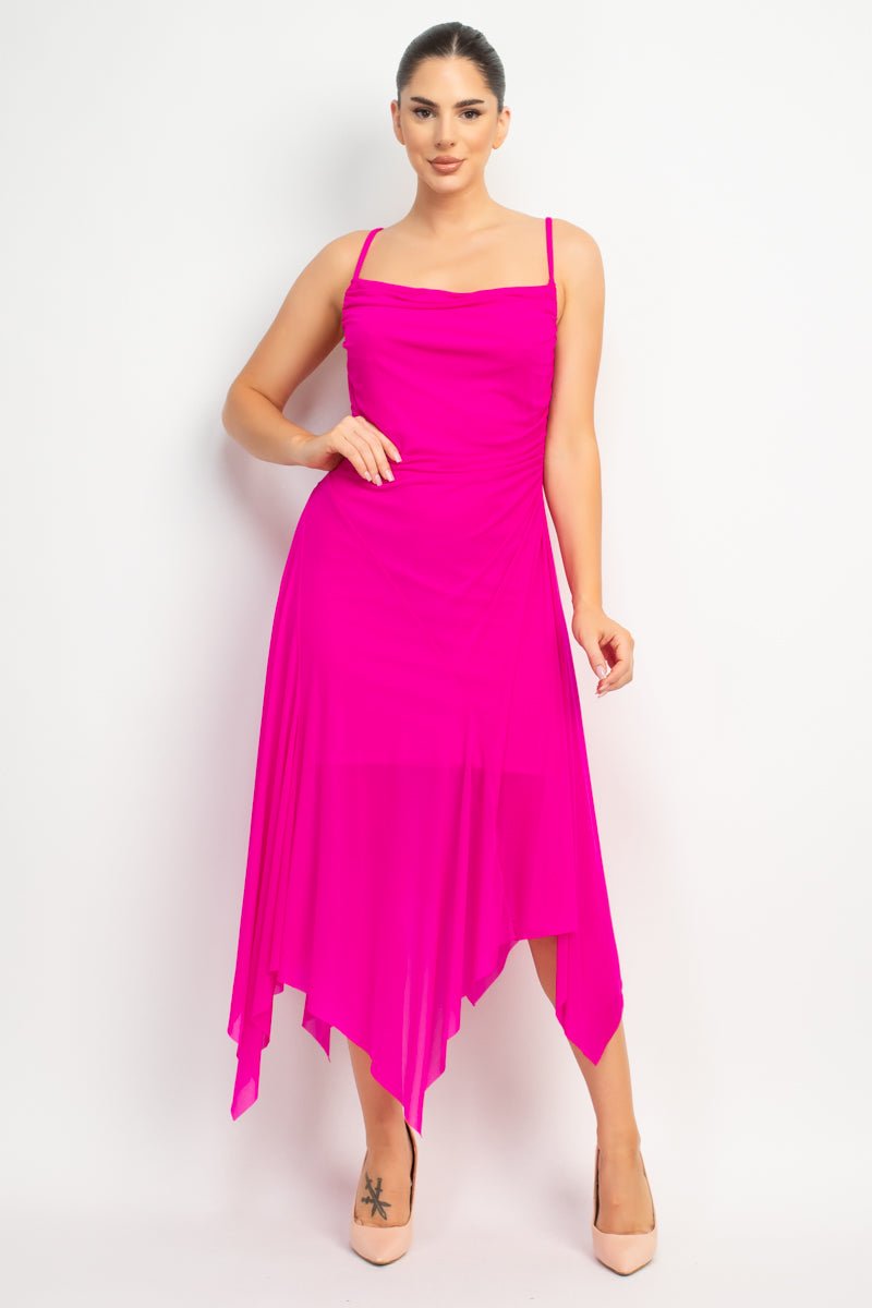 Fuchsia Mesh Dress