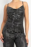 Black and Silver Jumpsuit