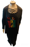 Juneteenth Shop For You Black Harem Dress