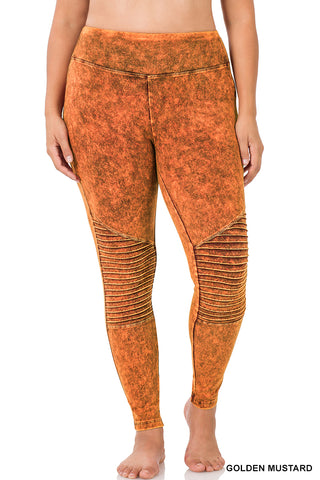 Mineral Golden Mustard Wash Pants & Top Set - Plus