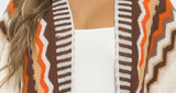 Brown and Orange Shawl - One Size