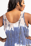 Taupe & Blue Baby Doll Maxi - Plus