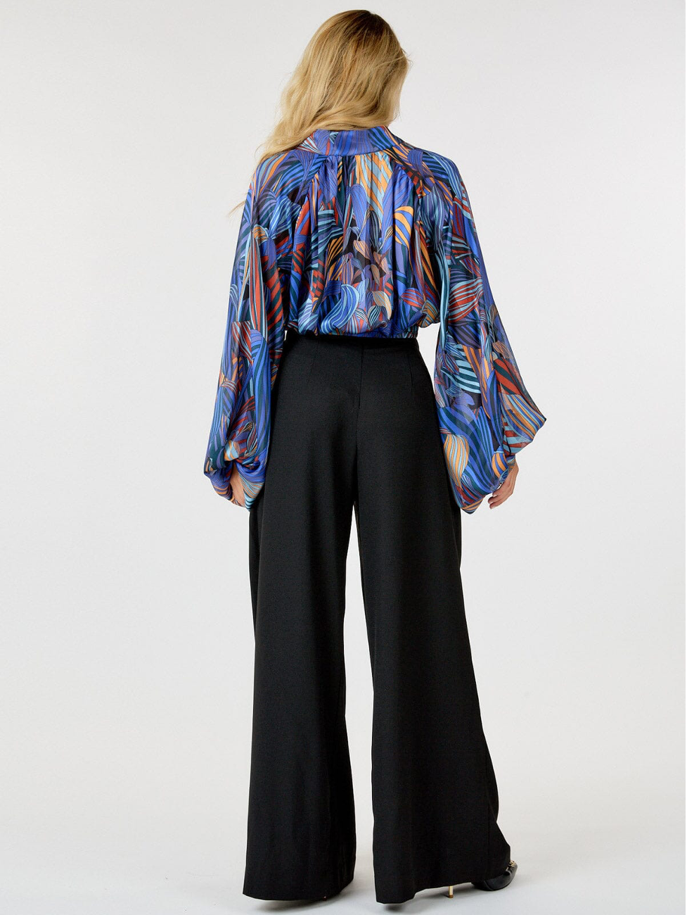 Black High Waist Wide Leg Pants