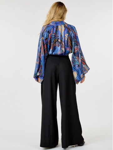 Black High Waist Wide Leg Pants