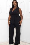 Purple or Black Jumpsuit - Plus Size