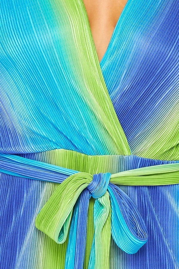 Green and Blue Ombre Jumpsuit
