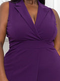 Purple or Black Jumpsuit - Plus Size