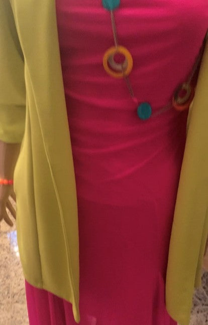 Fuchsia Mesh Dress