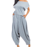 Gray Harem Pants Set