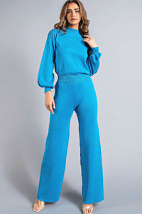 Turquoise Top & Pant Set