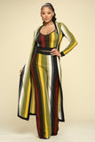 3 Piece Stripe Duster Set