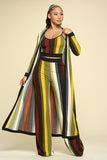 3 Piece Stripe Duster Set
