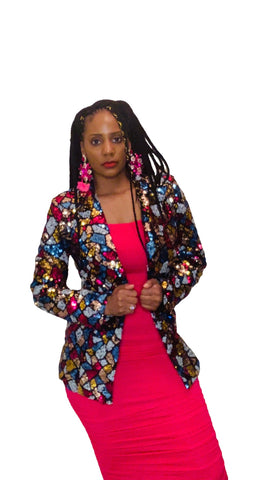 Multi-Colored Sequin Suit -Regular Sizes