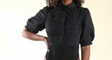 Black Princess Sleeve Bodysuit