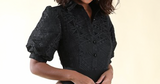 Black Princess Sleeve Bodysuit