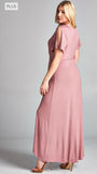 Purple Wrap Dress-Plus