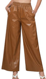 Carmel Faux Lather Pants Set