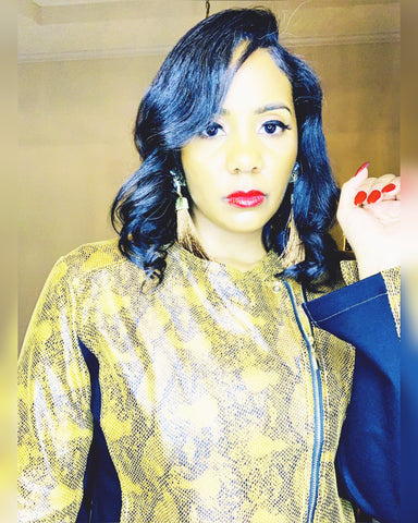 Caramel Snakeskin Jacket